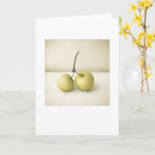 裏庭ゴールデンりんご静物挨拶空白の会 カード (黄色い花)
