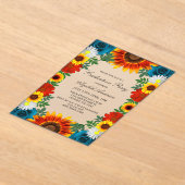 裏庭サマーフローラ卒業パーティー アクリル招待状 (レイダウン)