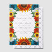 裏庭サマーフローラ卒業パーティー ベラム紙招待状 (オフセット (招待状))