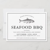 裏庭シーフミニマルードバーベキュー招待状 招待状 (正面)