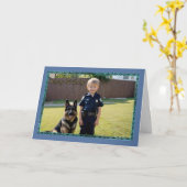 裏庭パトロールボーイ誕生日カード カード (黄色い花)