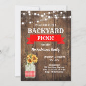 裏庭ピクニックパーティー 招待状 (正面)