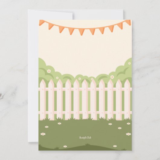 裏庭ピクニック 招待状 (裏面)