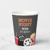 裏庭ムービーナイトパーティー紙カップ 紙コップ (裏面)