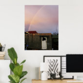 裏庭レインボーポスター ポスター (ホームオフィス)