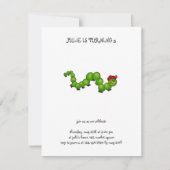 裏庭乳母車· Caterpillar with Red Hat 招待状 (正面)