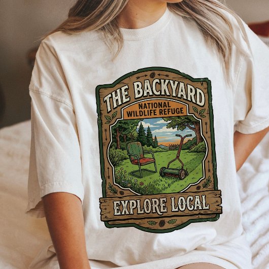 裏庭国立野生生物保護区 地元の探検 トライブレンドＴシャツ