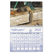 裏庭訪問者 カレンダー (2月 2027)