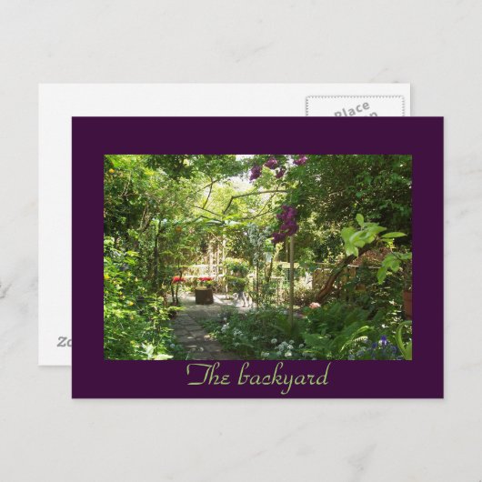 裏庭 ポストカード (正面/裏面)