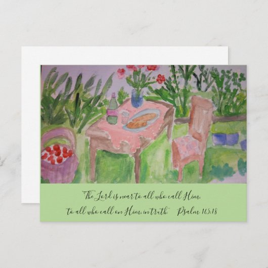 裏庭 ポストカード (正面/裏面)