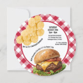 裏庭BBQのグリルチーズバーガー 招待状 (裏面)