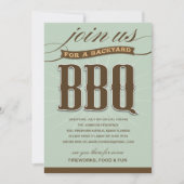 裏庭BBQ|パーティの招待状 招待状 (正面)
