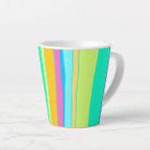 裏打ち鮮やかカラフルラテマグカップ カフェラテマグ (右アングル)