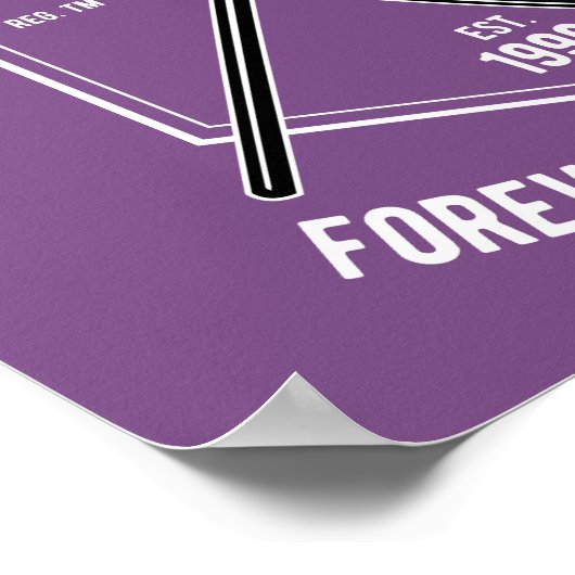 裏紙に落ちる ポスター (角)