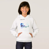 裏表のあるフード付きスウェットシャツ (正面フル)