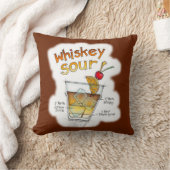 裏返しできる枕 - ウイスキーサワー レシピ カクテル クッション (ブランケット)