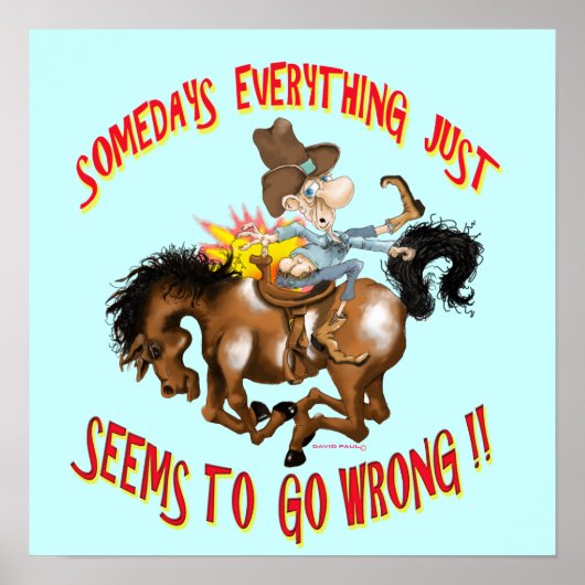 裏返しに馬のポスターマンおもしろい! ポスター (正面)