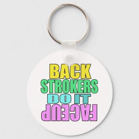 裏返し屋が顔アップ キーホルダー (正面)