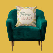 裏返し皮肉なレトロバックのサポート クッション