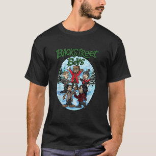 裏通りの男の子の漫画クリスマス Tシャツ