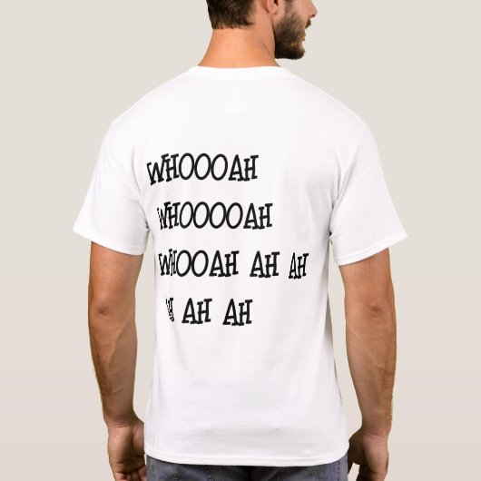 裏通り、ボス Tシャツ (裏面)