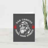 (裏面に)Monkey Bad Choices Make Good Stories カード (正面)