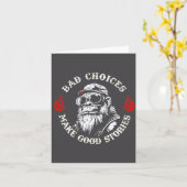 (裏面に)Monkey Bad Choices Make Good Stories カード (黄色い花)