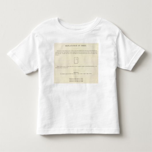 裏面のとびらは地図書を指示しました トドラーTシャツ (正面)