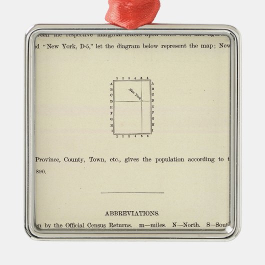 裏面のとびらは地図書を指示しました メタルオーナメント (正面)