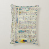 裏面のアメリカン航空システム地図 アクセントクッション (裏面(縦))