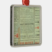 裏面のテキサス州 メタルオーナメント (右)