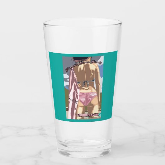 裏面ビーチ美しい タンブラーグラス (正面)
