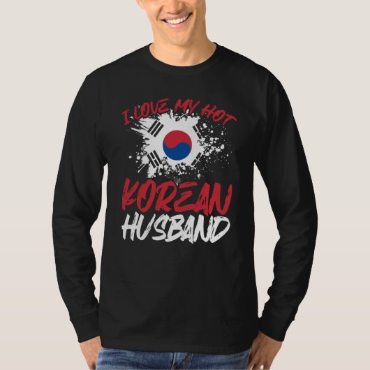 裏面プリント 韓国人の旦那が大好き Tシャツ (正面)
