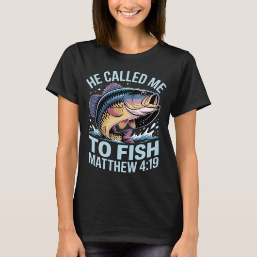 裏面 - 釣りライセンスの天国が発行されました 彼が呼んだ Tシャツ (正面)