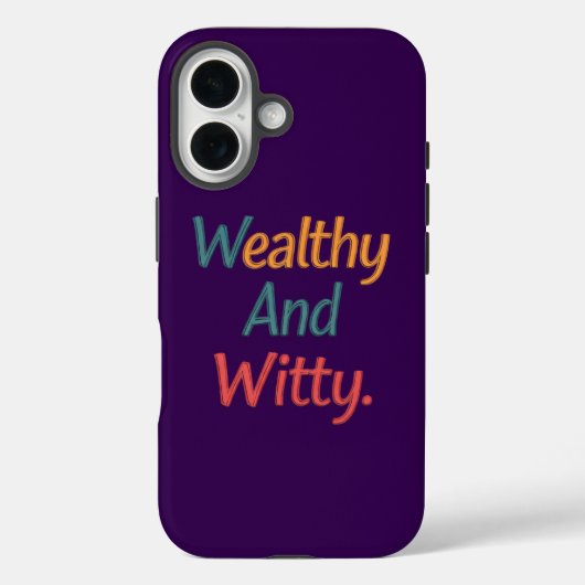 裕福で機知に富んだiPhoniPhone / iPadケース Case-Mate iPhoneケース (裏面)