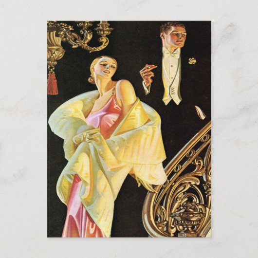 裕福なパーティー ポストカード (正面)