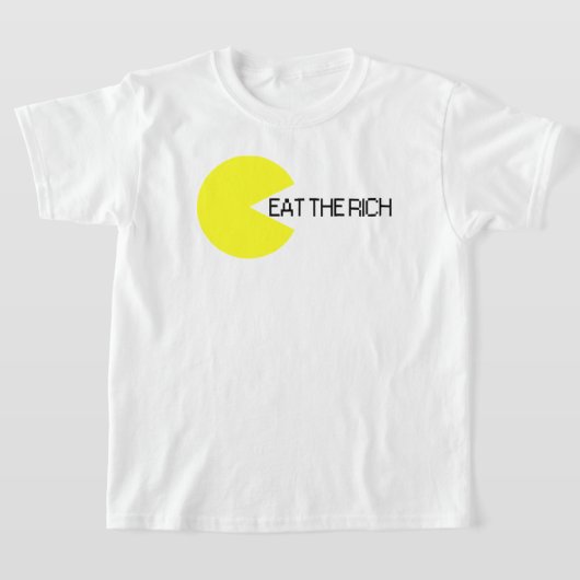 裕福な人を食べるTシャツ Tシャツ (レイダウン)