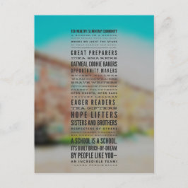 裕福な小学校は…詩 ポストカード