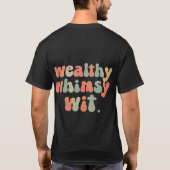 裕福な気まぐれなウィット Tシャツ (裏面)
