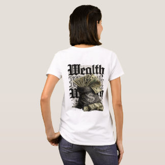 裕福ストリートウェアバックプリント Tシャツ
