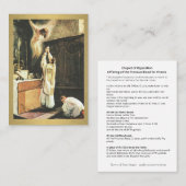 補償の司祭の神聖なカードのカトリック教の祈りの言葉 名刺 (正面/裏面)