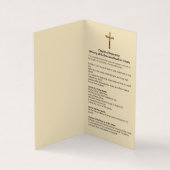 補償の司祭の神聖なカードのカトリック教の祈りの言葉 名刺 (内部)