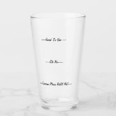 補充の時間！ビール タンブラーグラス (正面)