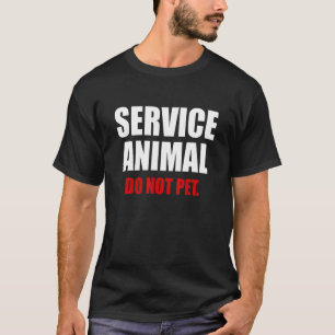 補助動物への接触はお控えください 動物 Tシャツ