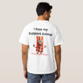 補助動物 Tシャツ (裏面フル)