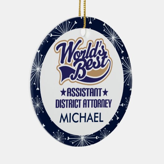 補助検察官のパーソナライズなオーナメント セラミックオーナメント (右)