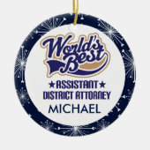 補助検察官のパーソナライズなオーナメント セラミックオーナメント (正面)