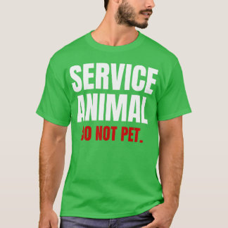 補助犬・盲導犬に触らないでください フレンド Tシャツ