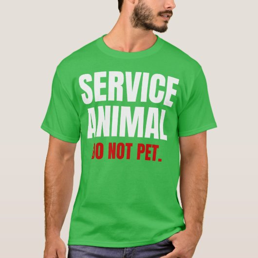 補助犬・盲導犬に触らないでください フレンド Tシャツ (正面)