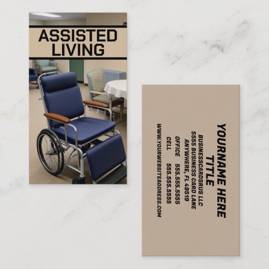 補助生活 名刺 (正面/裏面)